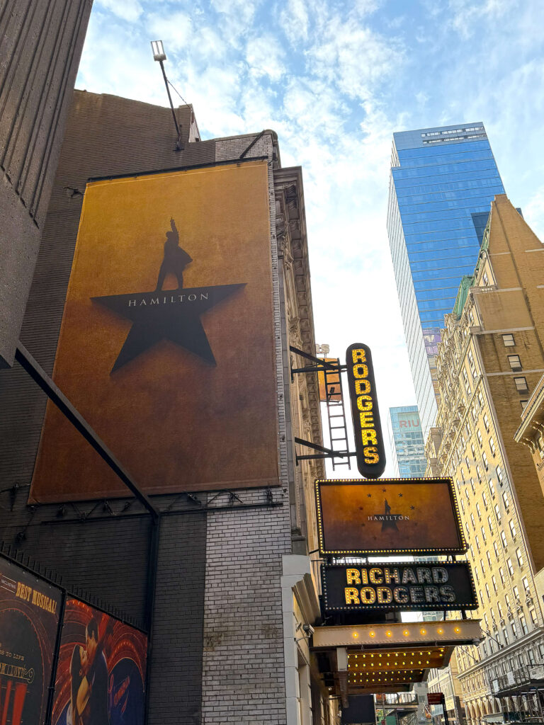 richard rogers theater showing hamilton in nyc