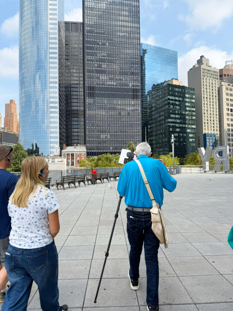 walking through nyc on a hamilton themed guided tour